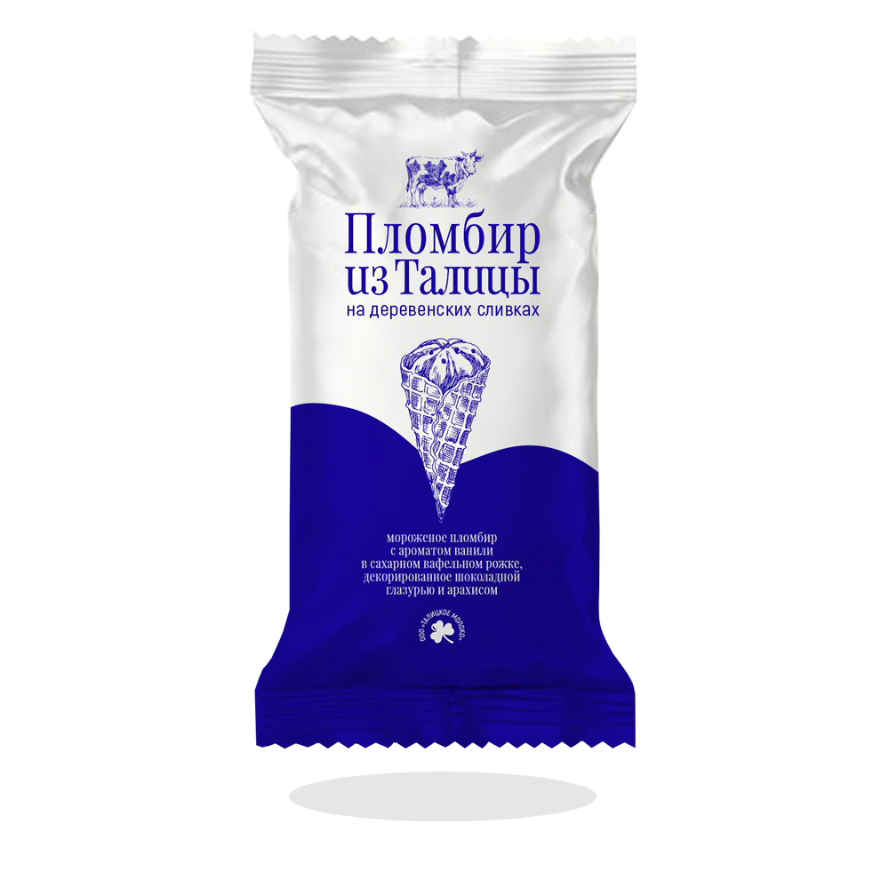 Рожок с арахисом и шоколадом На деревенских сливках 15%